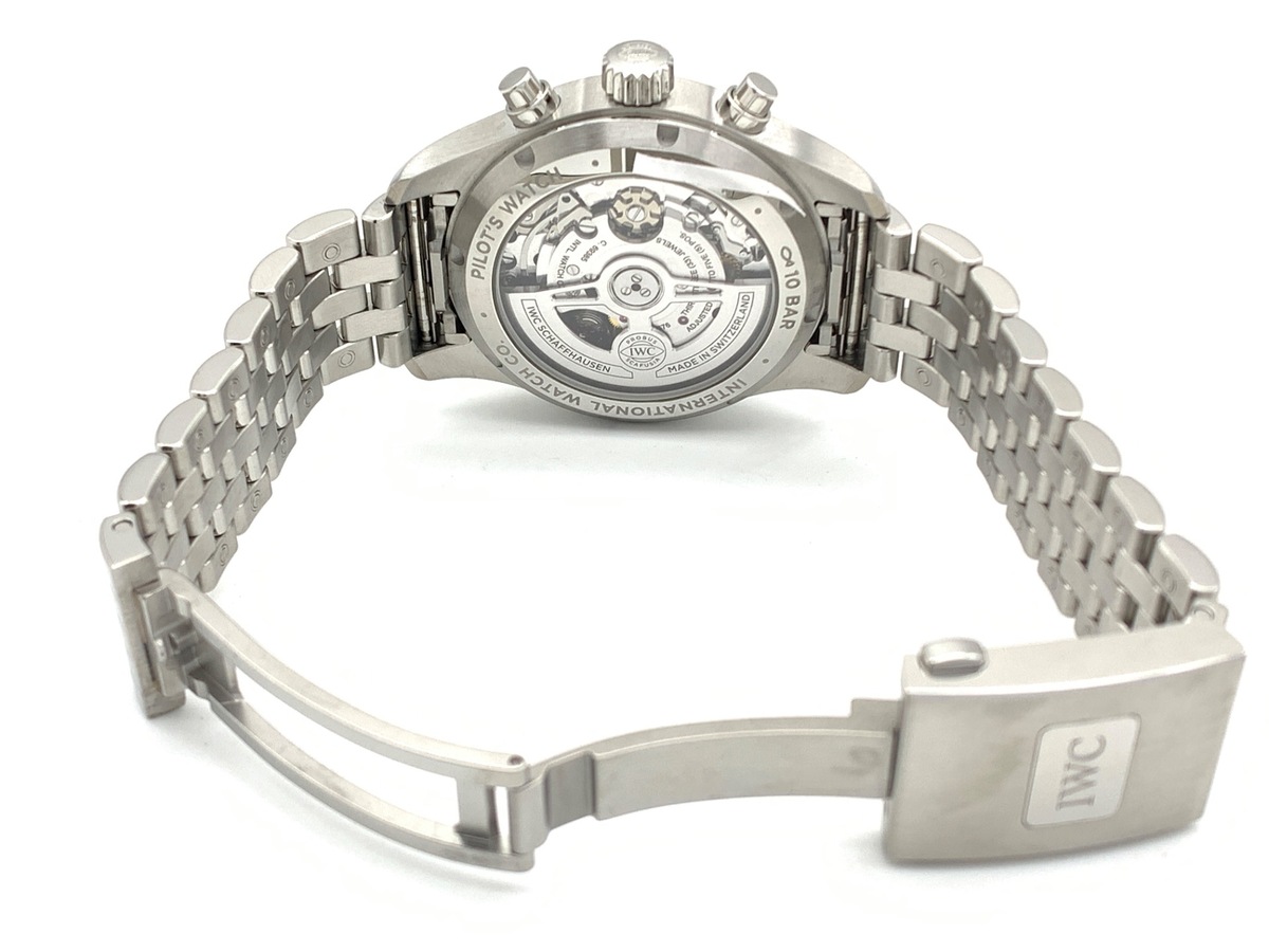 IWC パイロットウォッチ クロノグラフ ブラック IW388113 ステンレススティール