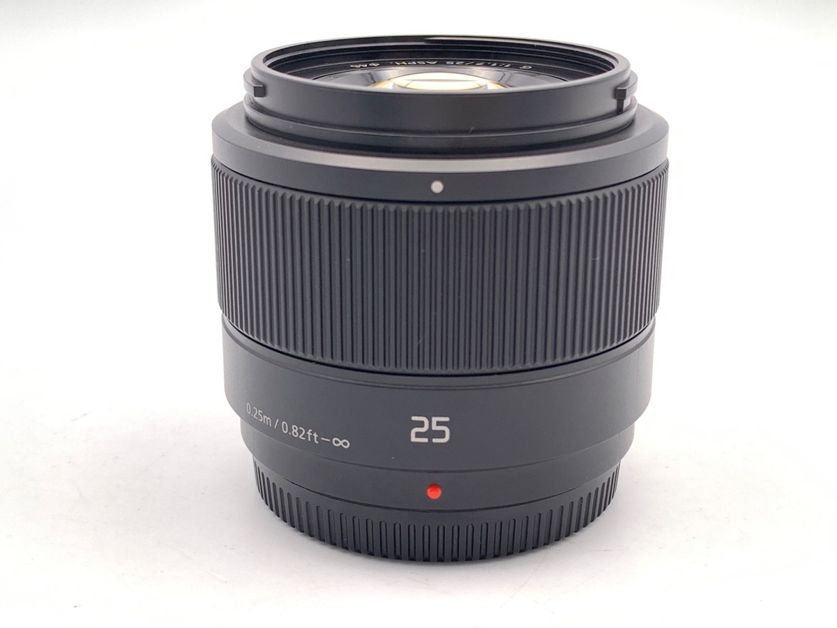 中古】パナソニック LUMIX G 25mm F1.7 ASPH. [H-H025K] ブラック 在庫