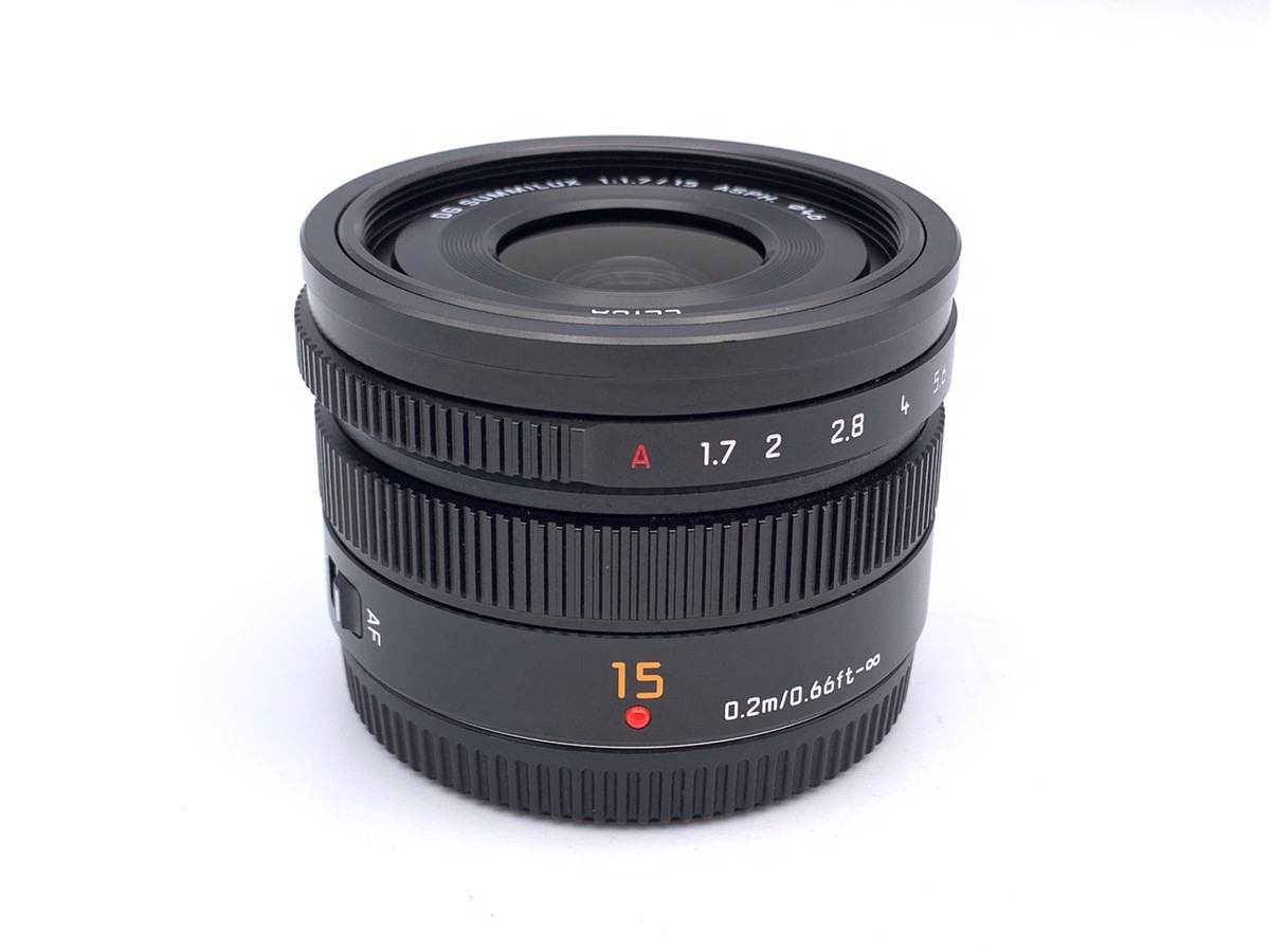 中古】パナソニック LEICA DG SUMMILUX 15mm/F1.7 ASPH. [H-X015