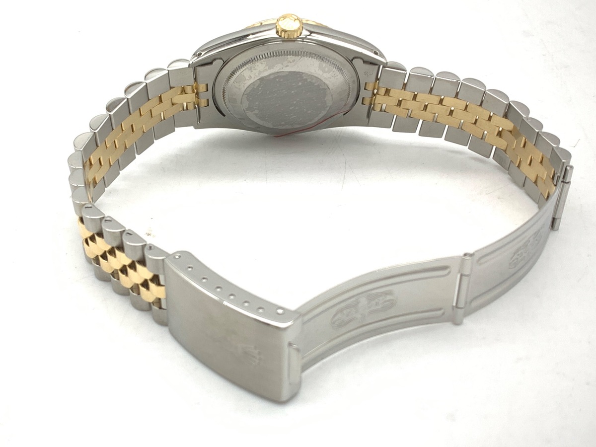 ロレックス(ROLEX) デイトジャスト 36 シャンパン [ゴールド系] 16233 ステンレススティール/イエローゴールド モザイク ジュビリーブレス