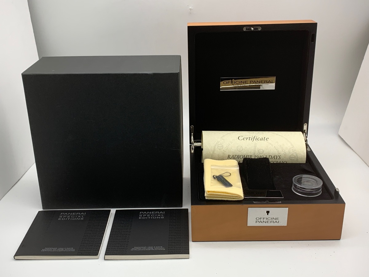 パネライ ラジオミール 1940 ブラック PAM00587 ステンレススティール