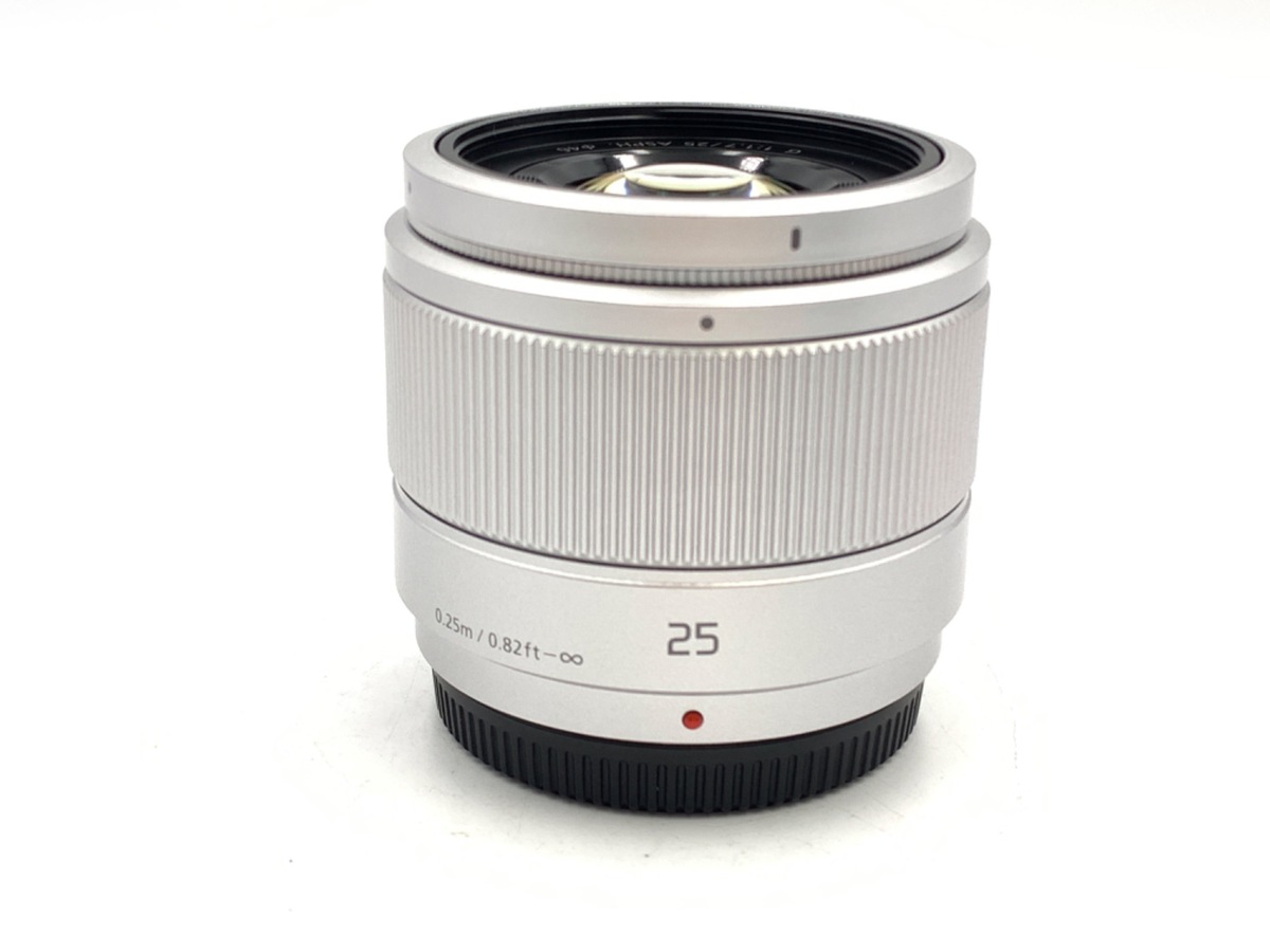 中古】パナソニック LUMIX G 25mm F1.7 ASPH. [H-H025S] シルバー 在庫