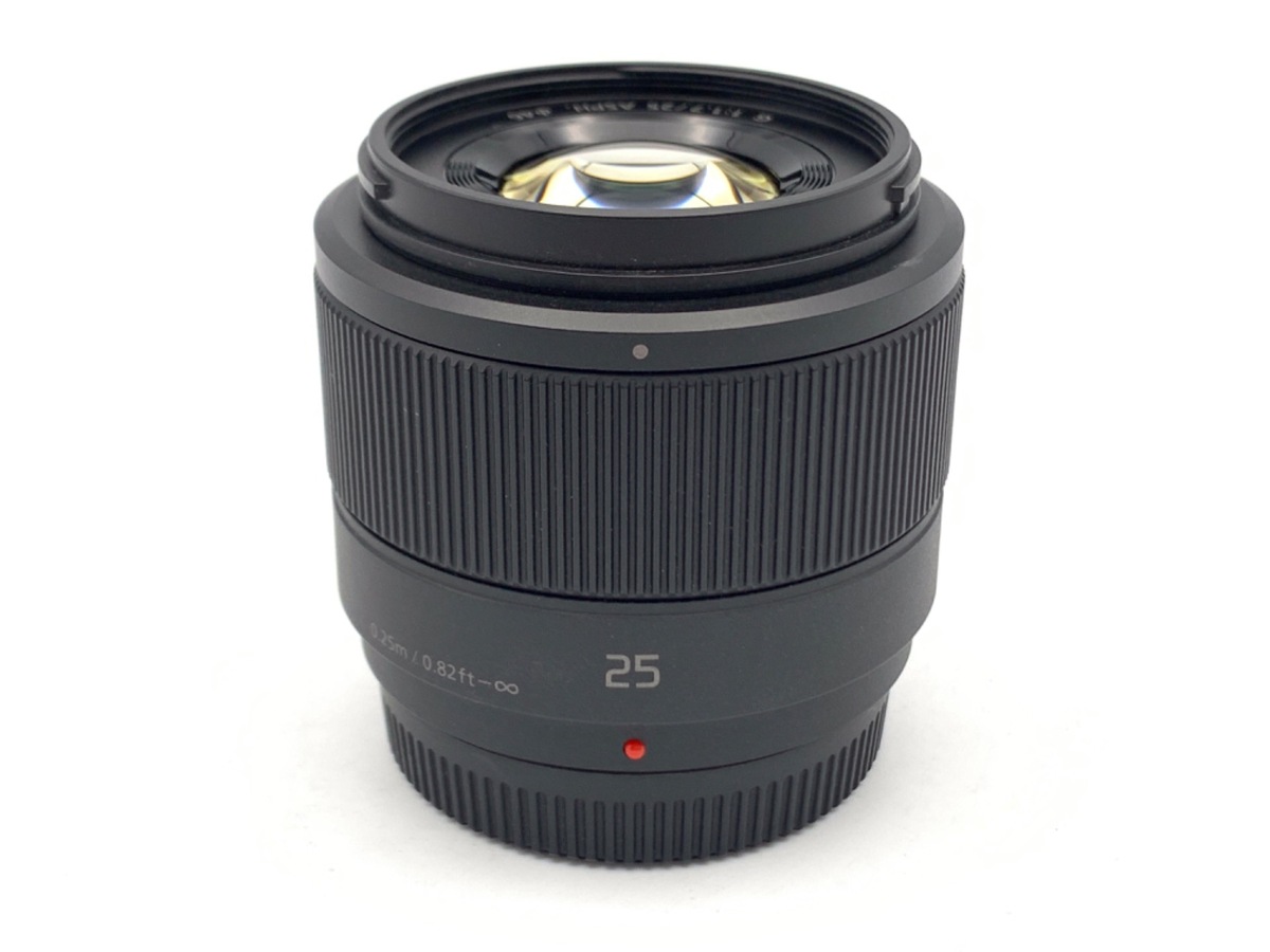 中古】パナソニック LUMIX G 25mm F1.7 ASPH. [H-H025K] ブラック 在庫