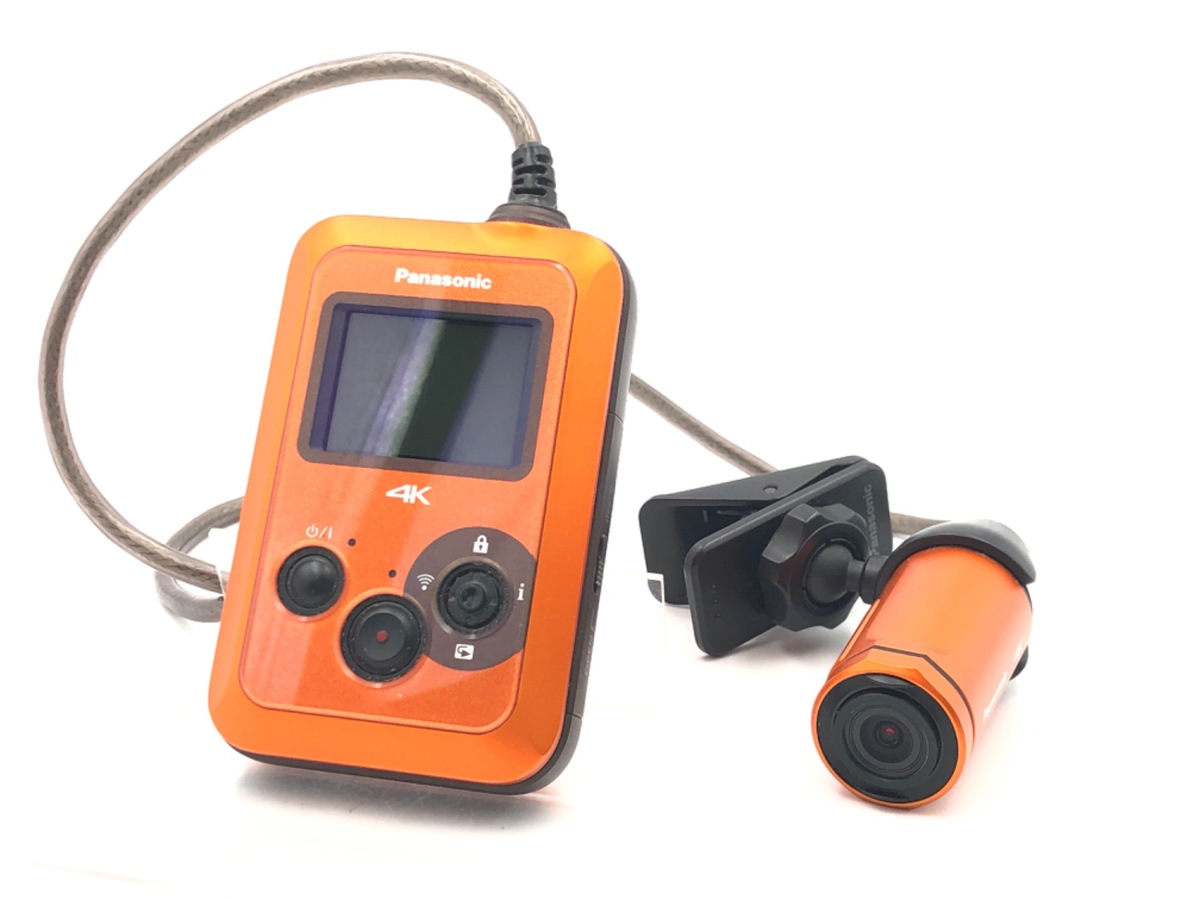 中古】パナソニック 4Kウェアラブルカメラ HX-A500-D オレンジ