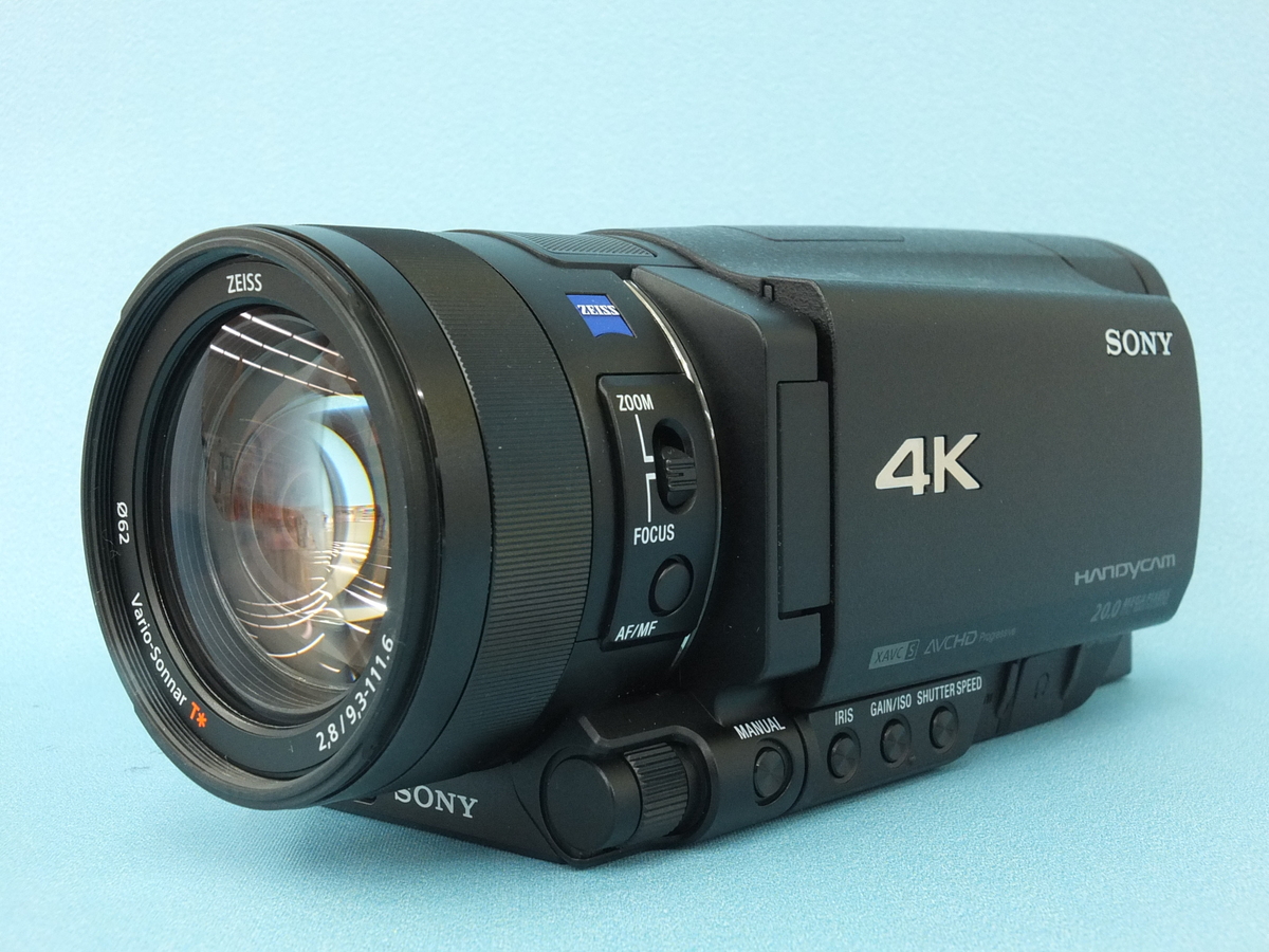 中古 SONY ソニー Handycam FDR-AX100 ビデオカメラ 4K ブラック 本体