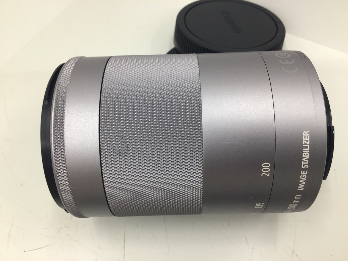 中古】キヤノン EF-M55-200mm F4.5-6.3 IS STM シルバー｜｜カメラの