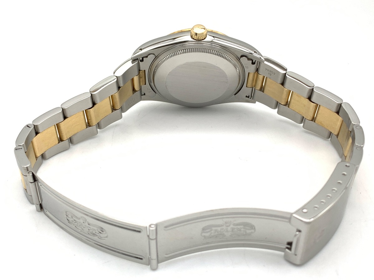 ロレックス(ROLEX) オイスターパーペチュアル 34 ホワイト 14233 ステンレススティール/イエローゴールド ローマ