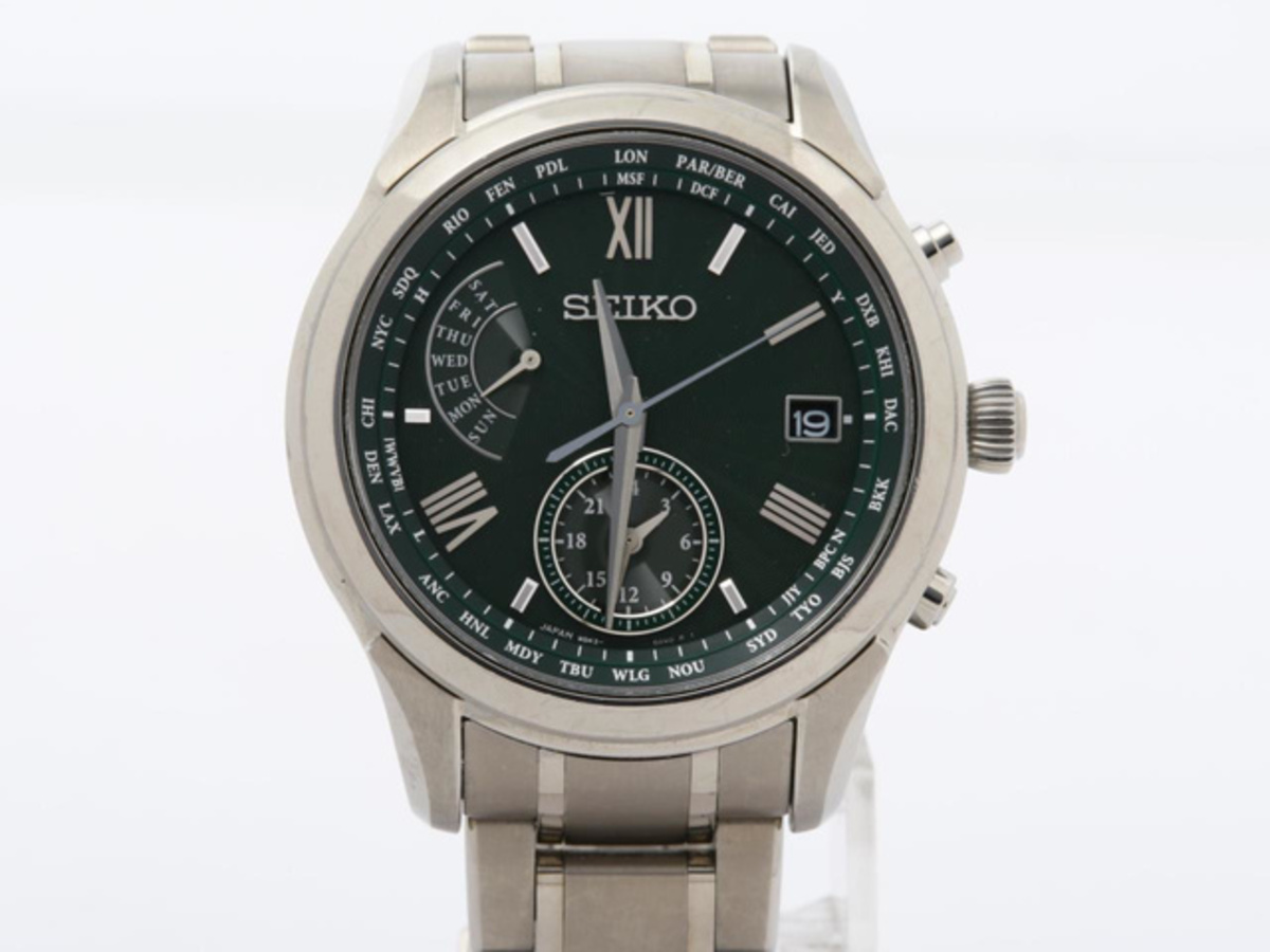 中古：B(並品)】セイコー ブライツ グリーン SAGA307/8B63-0AY0 チタン