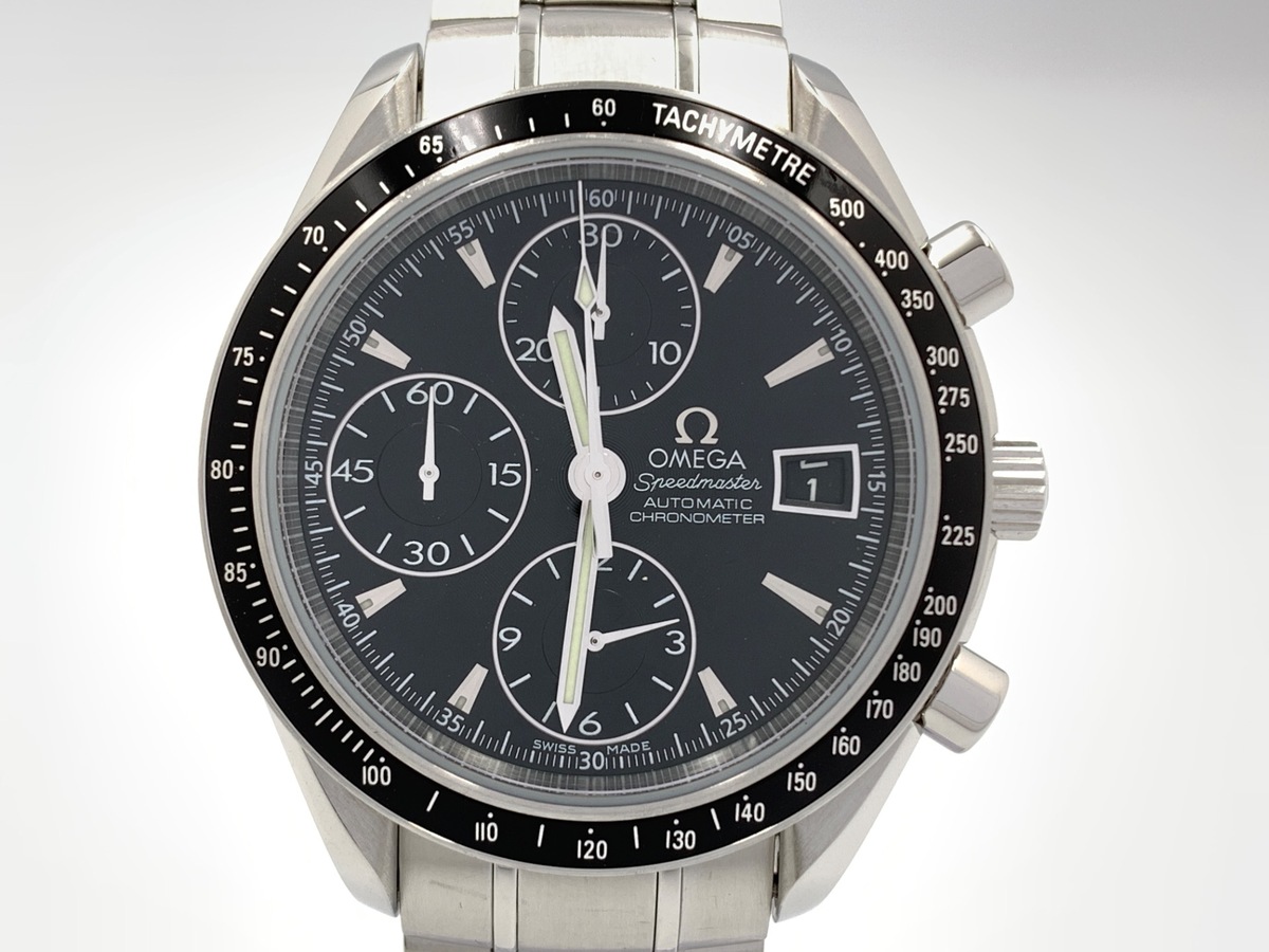 オメガ(OMEGA) スピードマスター デイト ブラック 3210.50 ステンレススティール