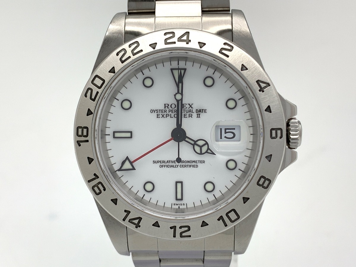ロレックス(ROLEX) エクスプローラーII ホワイト 16570 ステンレススティール