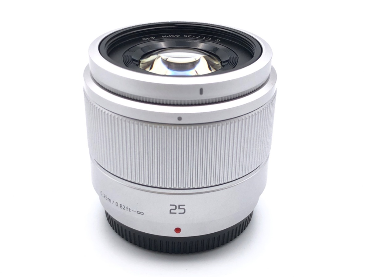 パナソニック H-H025 1.7/25レンズ シルバー Panasonic 概要 デジタル一眼カメラ用交換レンズ H-H025 | LUMIX