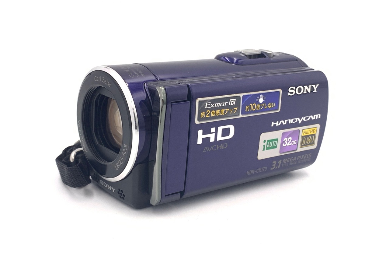 美品 SONY ビデオカメラ ハンディカム HDR-CX170 ブルー 中古：B(並品)】ソニー HDR-CX170 ブルー | 2449130049479