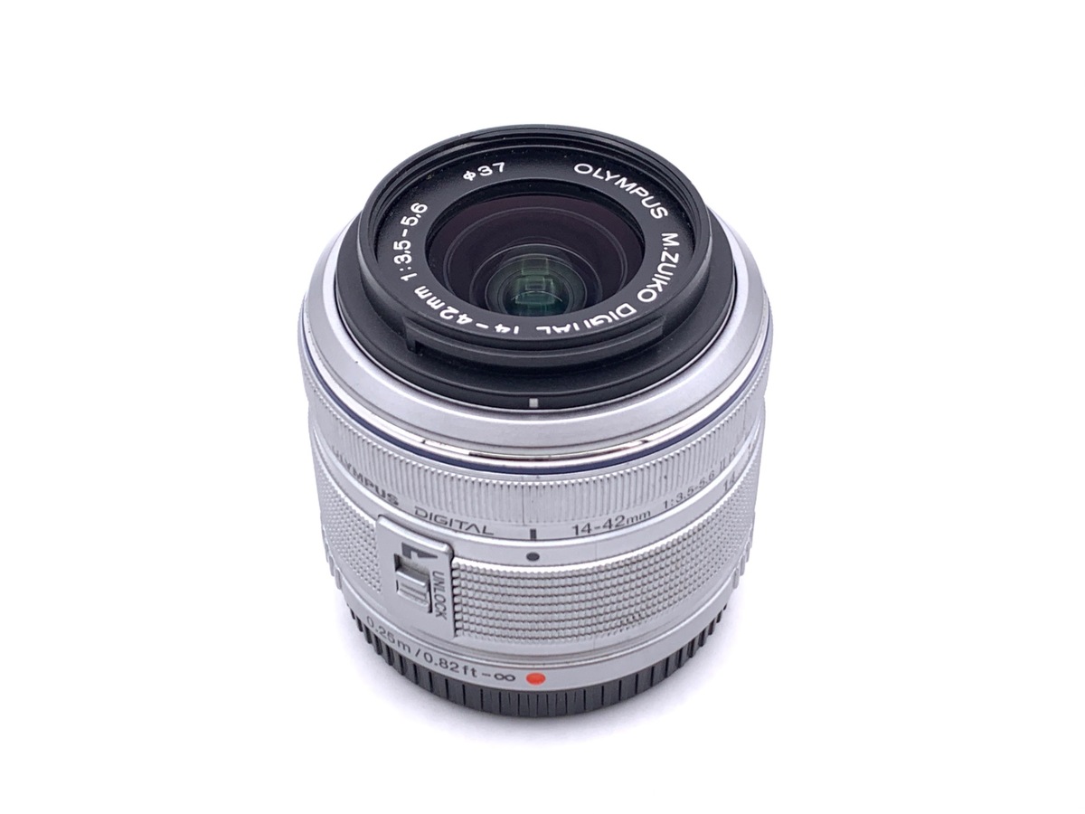 中古】オリンパス M.ZUIKO DIGITAL 14-42mm F3.5-5.6 II R シルバー