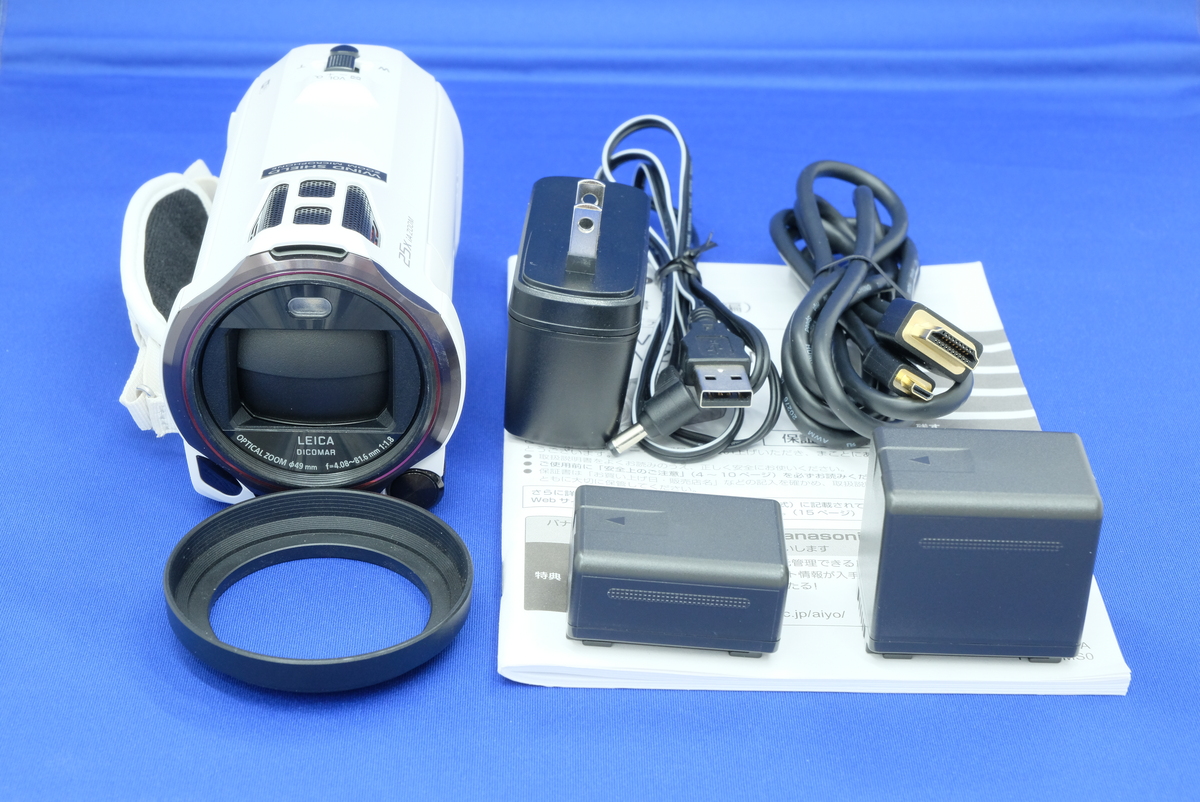 中古】パナソニック デジタル4Kビデオカメラ HC-VX990M-W ホワイト 