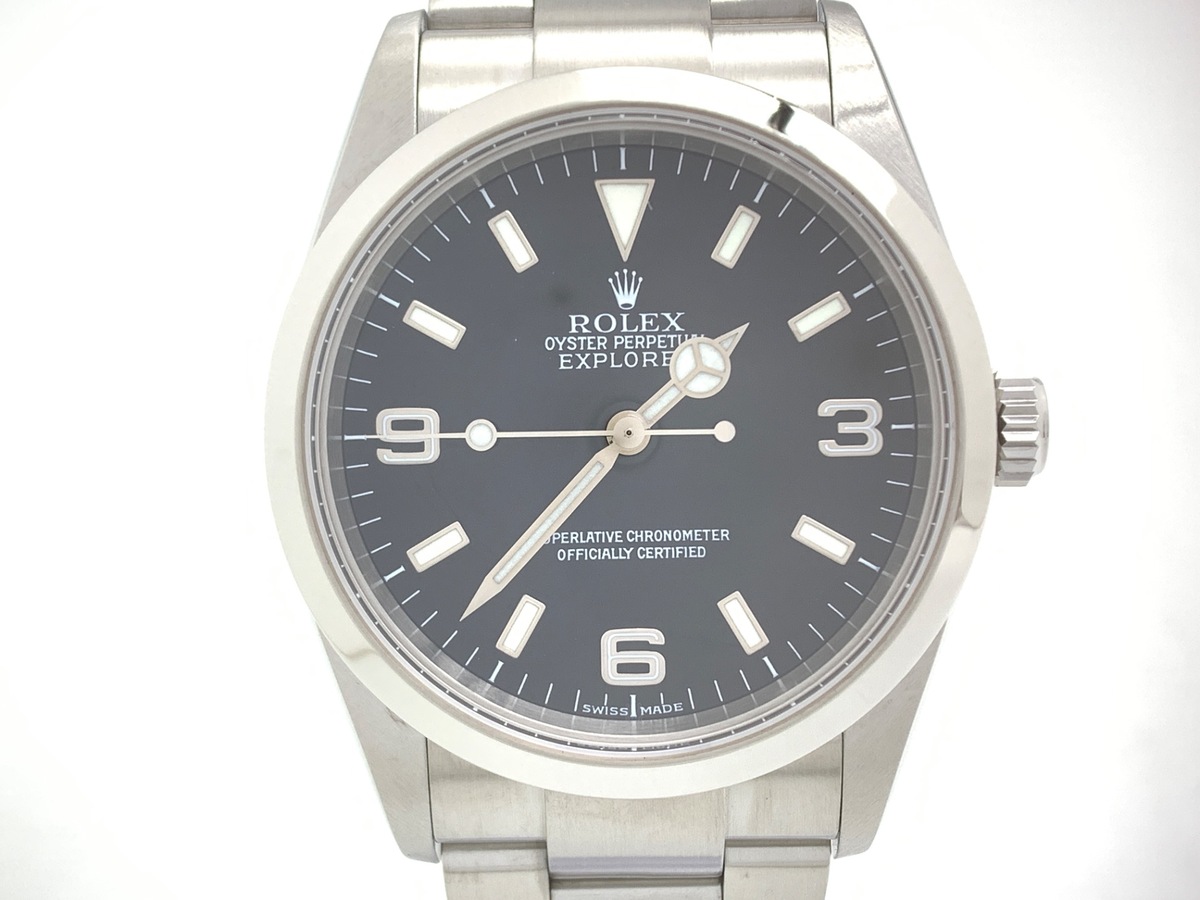 ロレックス(ROLEX) エクスプローラーI ブラック 114270 ステンレススティール
