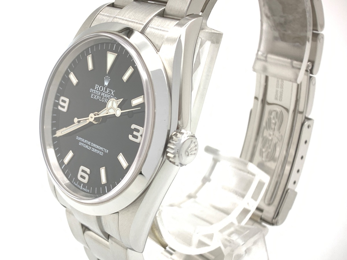 ロレックス(ROLEX) エクスプローラーI ブラック 114270 ステンレススティール