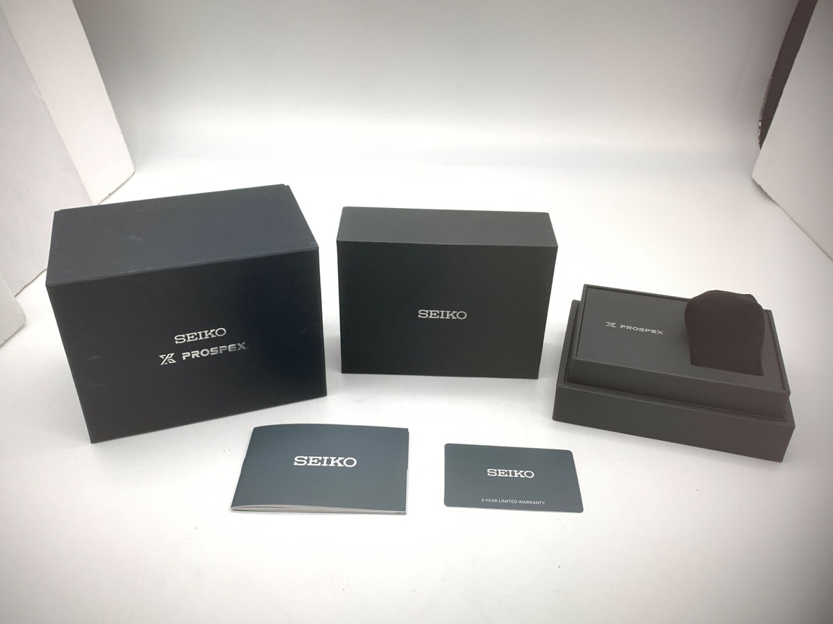 セイコー プロスペックス スピードタイマー ブラック SBEC027/8R48-00V0 ステンレススティール