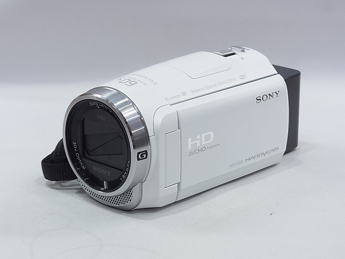 中古】ソニー デジタルHDビデオカメラレコーダー HDR-CX680 W ホワイト