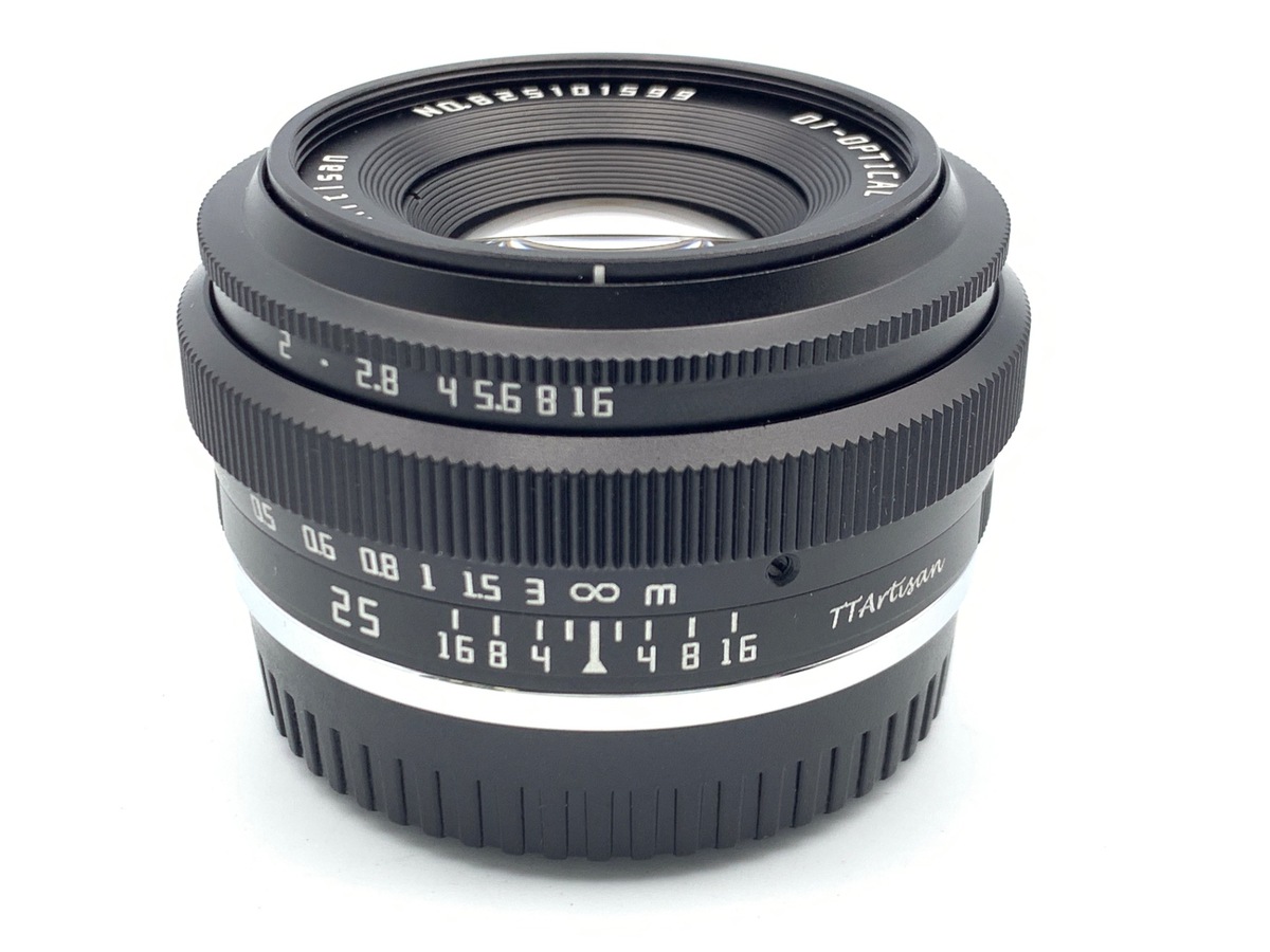 中古】銘匠光学 TTArtisan 25mm f/2 C フジフイルムX用 ブラック 在庫