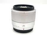 Panasonic - LUMIXレンズ G 25mm / F1.7（H-H025S）シルバー 美品 中古】パナソニック LUMIX G 25mm F1.7 ASPH. [H-H025S
