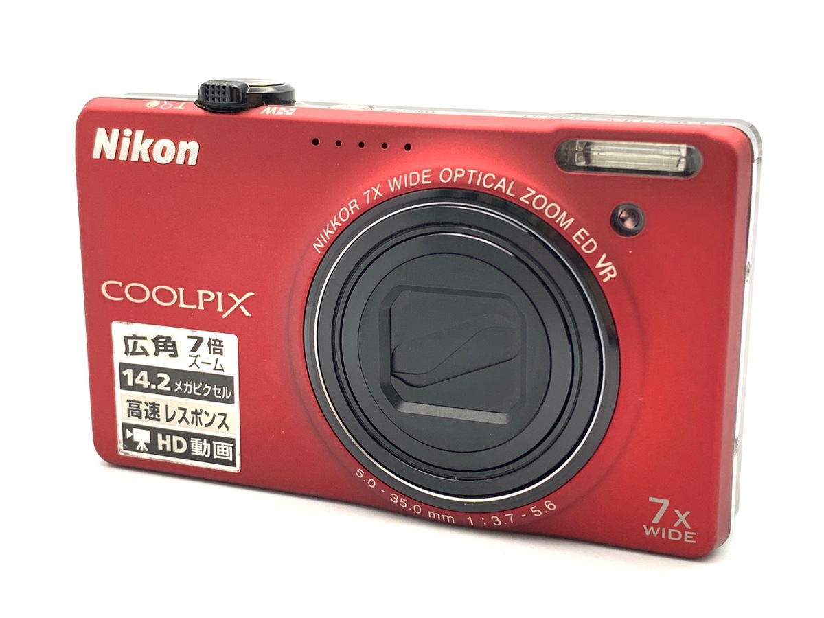 【美品】Nikon COOLPIX S6000 レッド 箱付き 付属品あり 並品＞ Nikon COOLPIX S6000 フラッシュレッド｜コンパクトで扱い