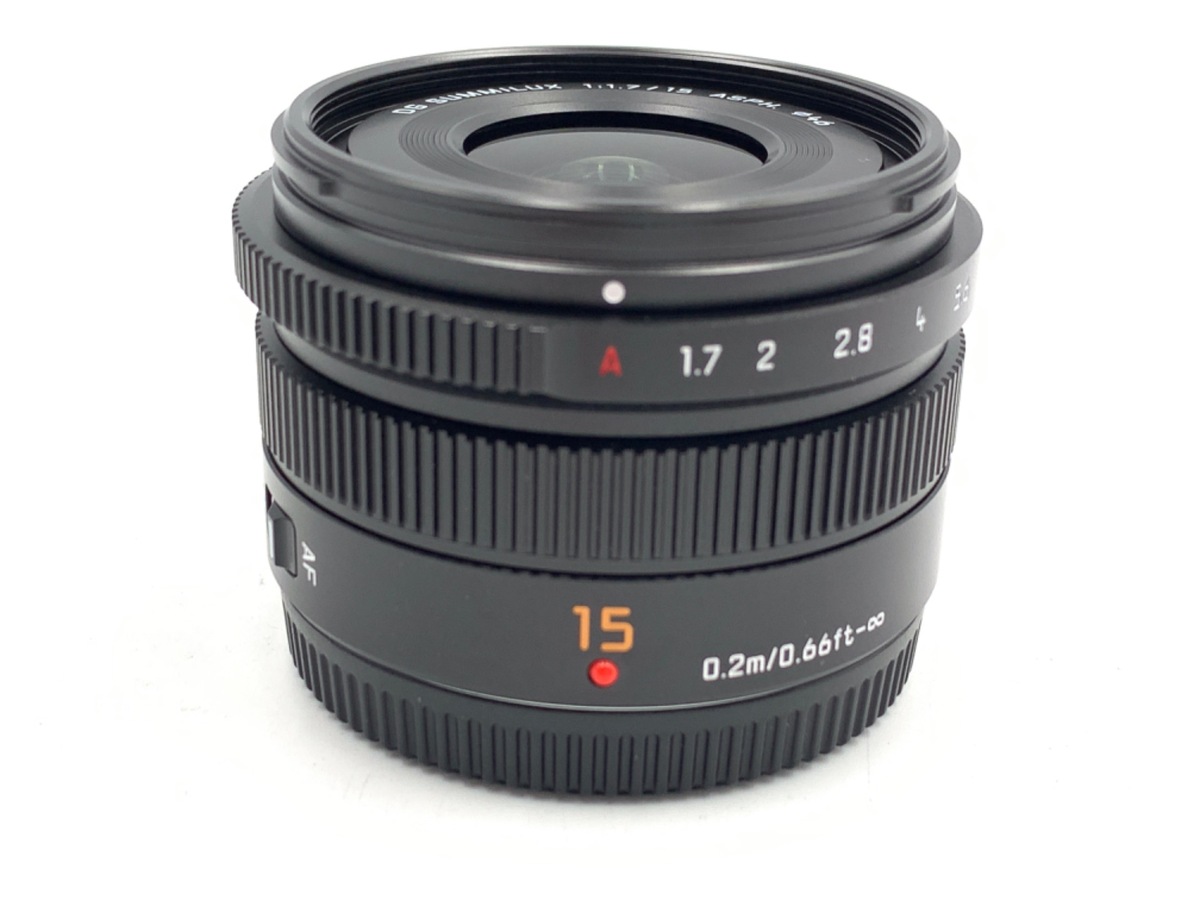 ジャンク品 LEICA DG SUMMILUX 15mm F1.7  パナライカ LEICA DG SUMMILUX 15mm/F1.7 ASPH. H-X015-K [ブラック] 中古価格比較
