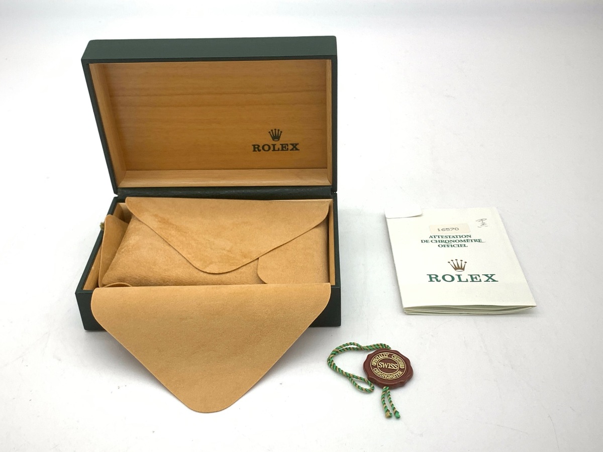 ロレックス(ROLEX) エクスプローラーII ブラック 16570 ステンレススティール シングルバッグル トリチウム