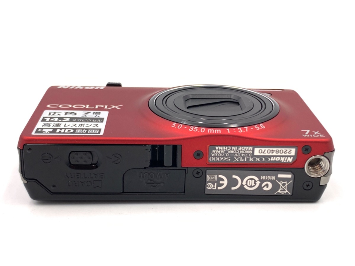 中古：B(並品)】ニコン COOLPIX S6000 フラッシュレッド | 2449420078103