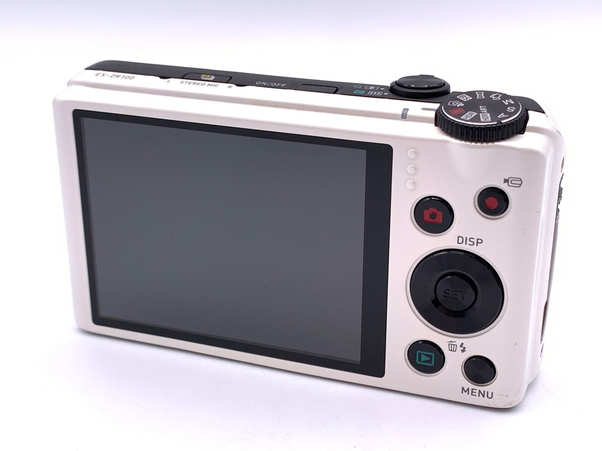 【美品】CASIO EXILIM EX-ZR100 ホワイト デジタルカメラ EX-ZR100 - デジタルカメラ - CASIO