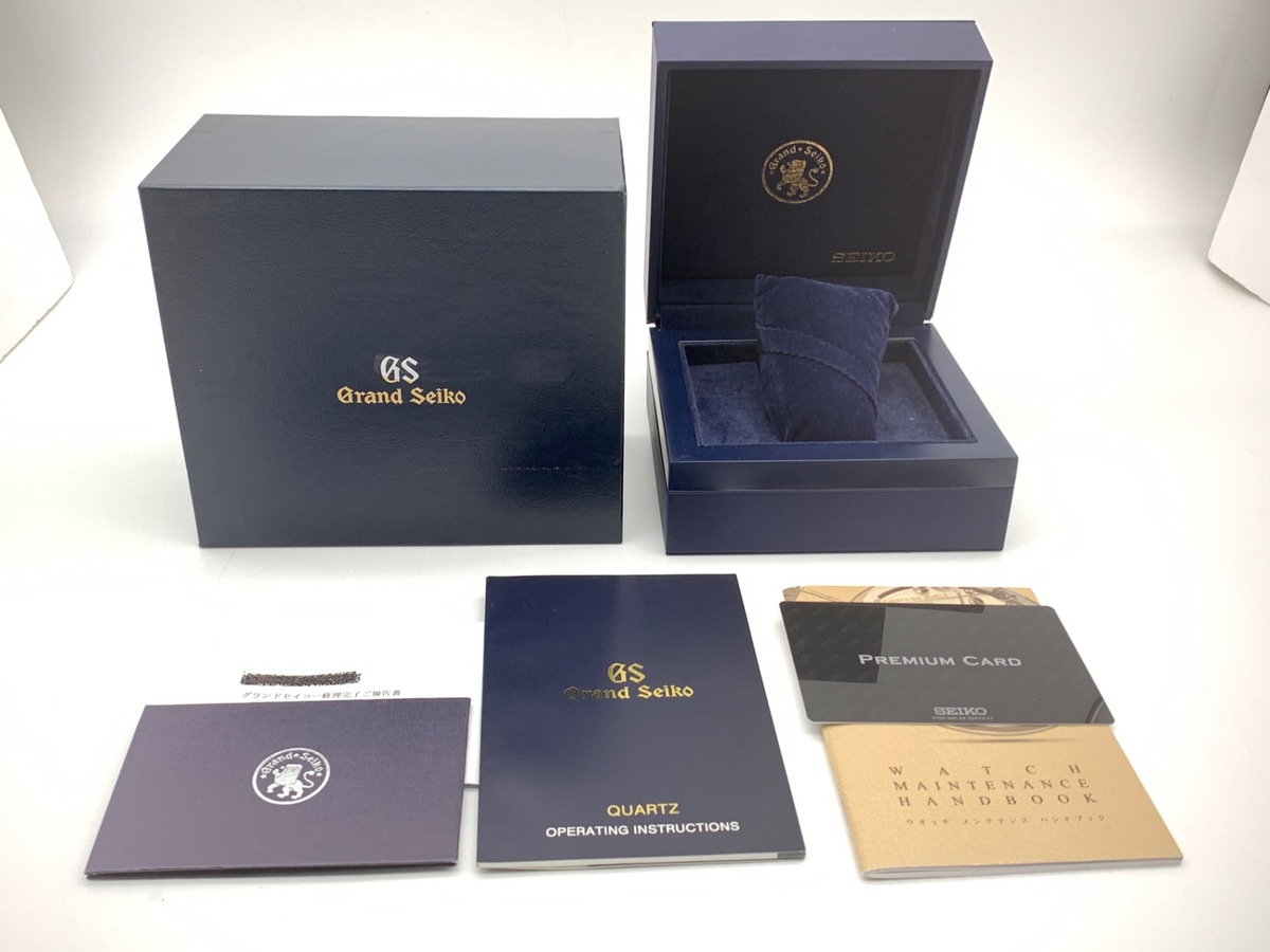 グランドセイコー クォーツ ブラック SBGV007/9F82-0AA0 ステンレススティール