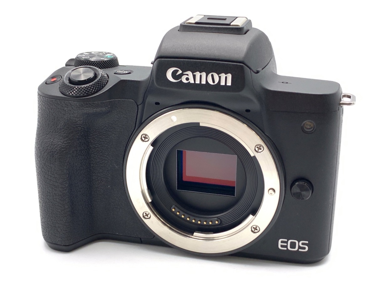 【中古】Canon EOS Kiss M レンズ2本セット ブラック 動作良好 中古：B(並品)】キヤノン EOS Kiss M ボディ ブラック | 2449430080158