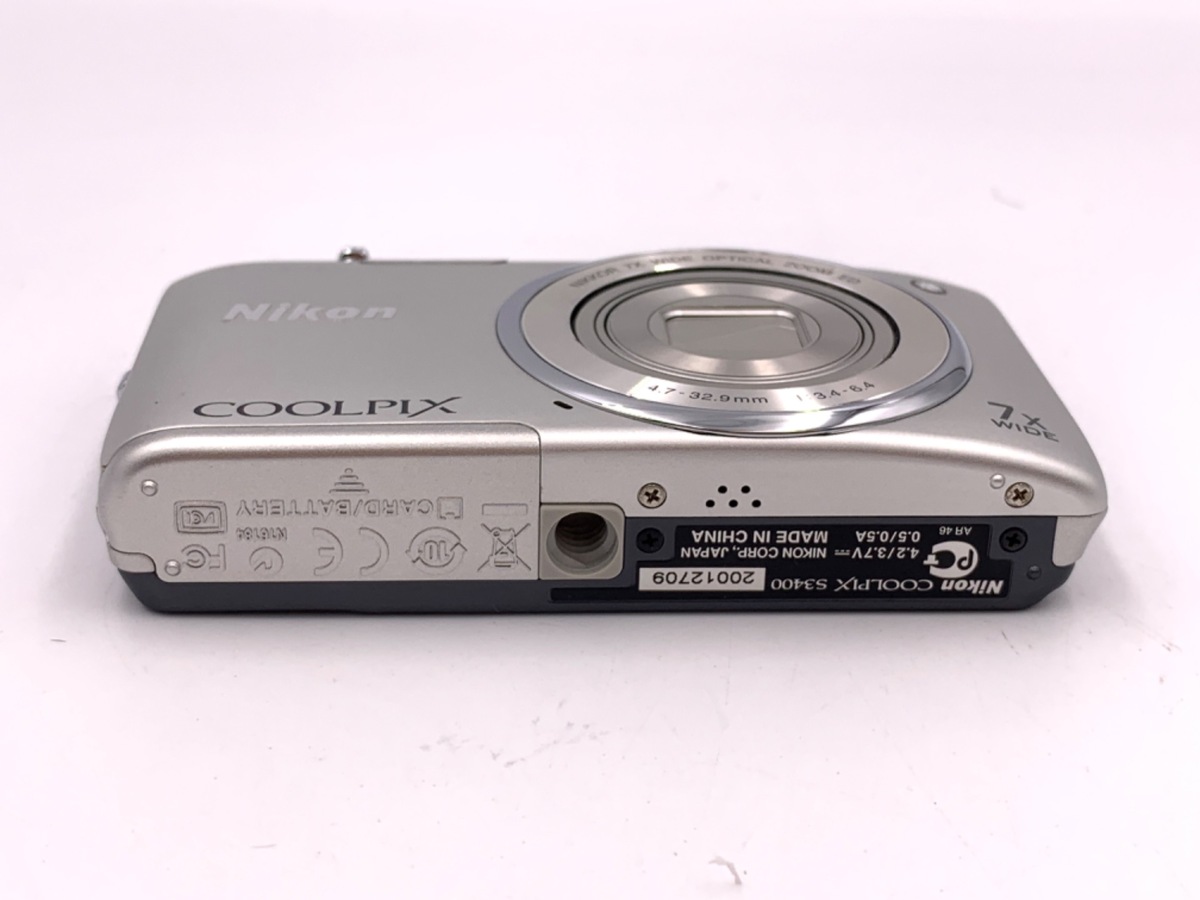 Nikon COOLPIX S3400 シルバー Nikon Coolpix S3400 Silver Excellent+5 Compact Digital