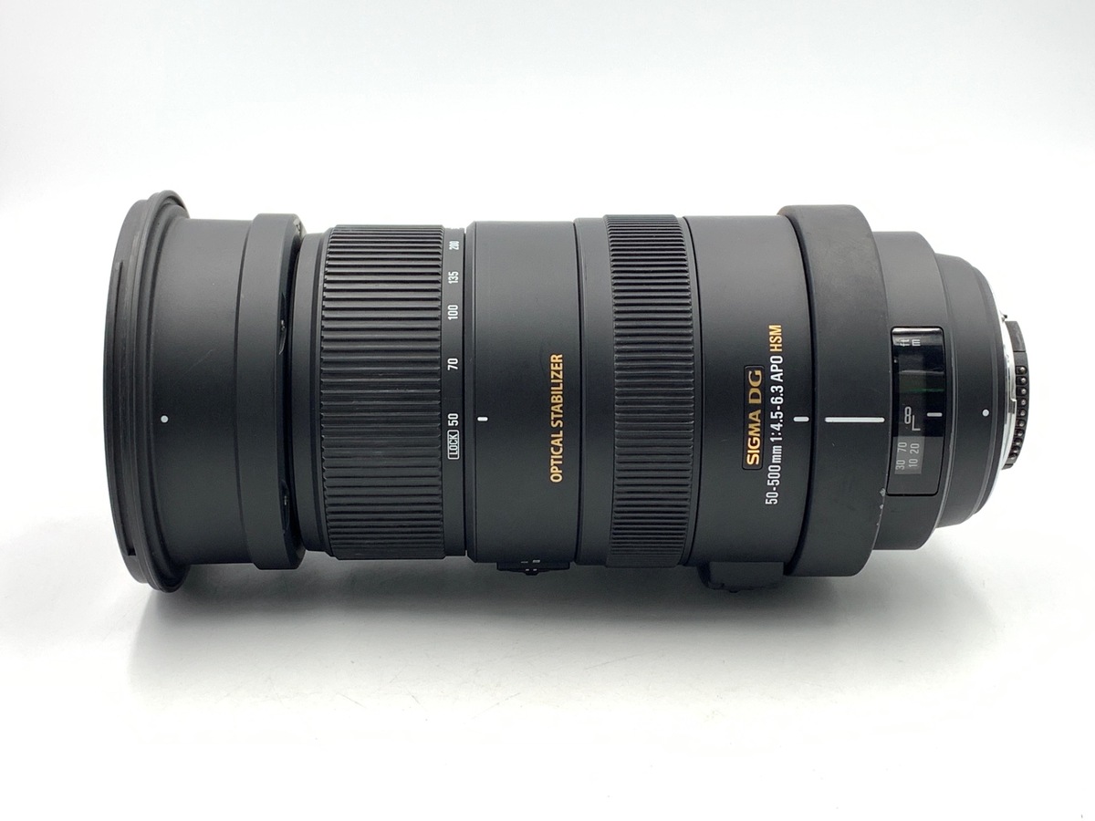 ★極美品★シグマAPO50-500mmf4-6.3HSMEXRFニコン#1122 中古：A(美品)】シグマ APO 50-500mm F4.5-6.3 DG OS HSM ニコン用