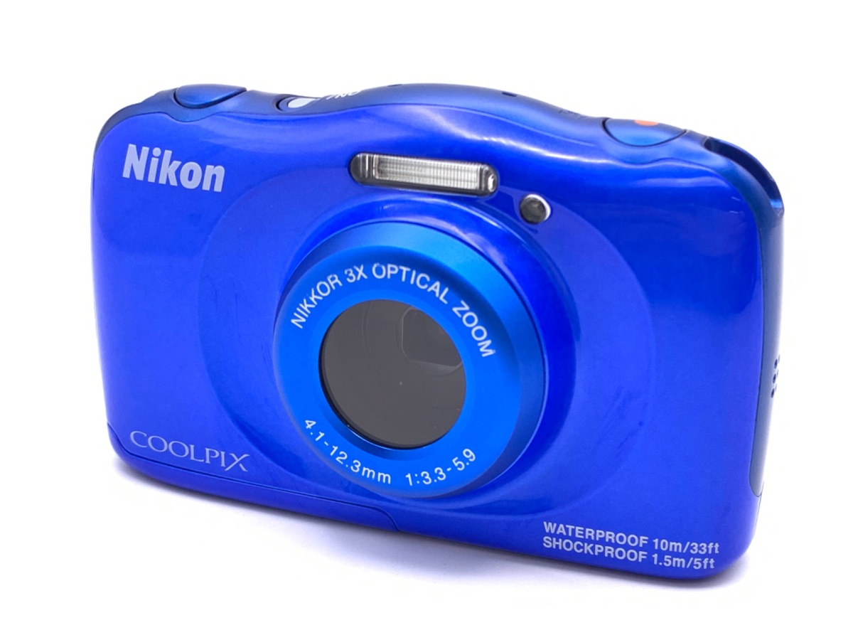 Nikon COOLPIX S33 【中古・美品】 中古】Nikon ニコン COOLPIX S33 ブルー コンパクトデジタル