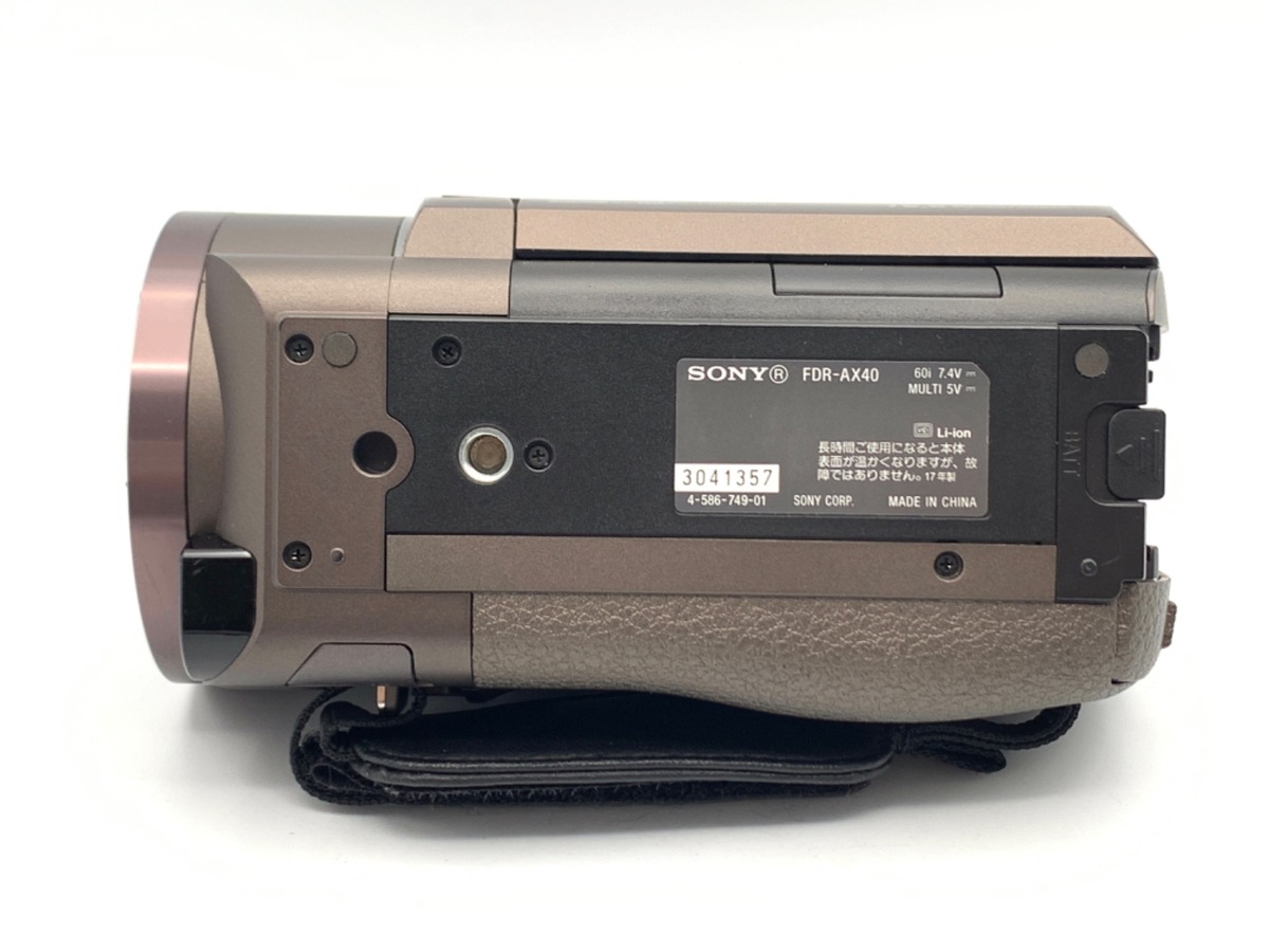 SONY FDR-AX40 4Kビデオカメラ 本体　中古　一部分割れあり SONY FDR-AX40 4Kビデオカメラ 本体 中古 一部分割れあり ジャンク