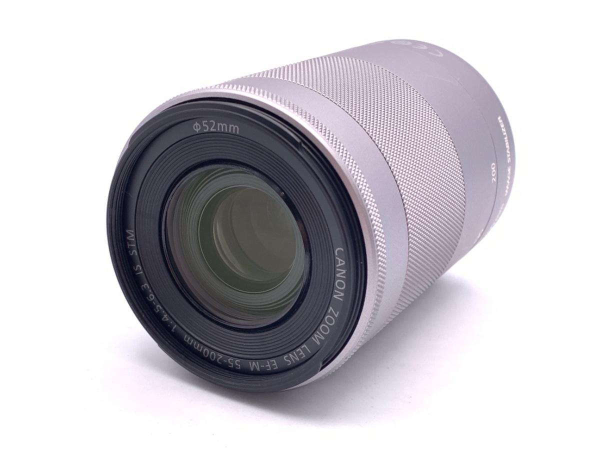 【中古】キヤノン EF-M55-200mm F4.5-6.3 IS STM シルバー