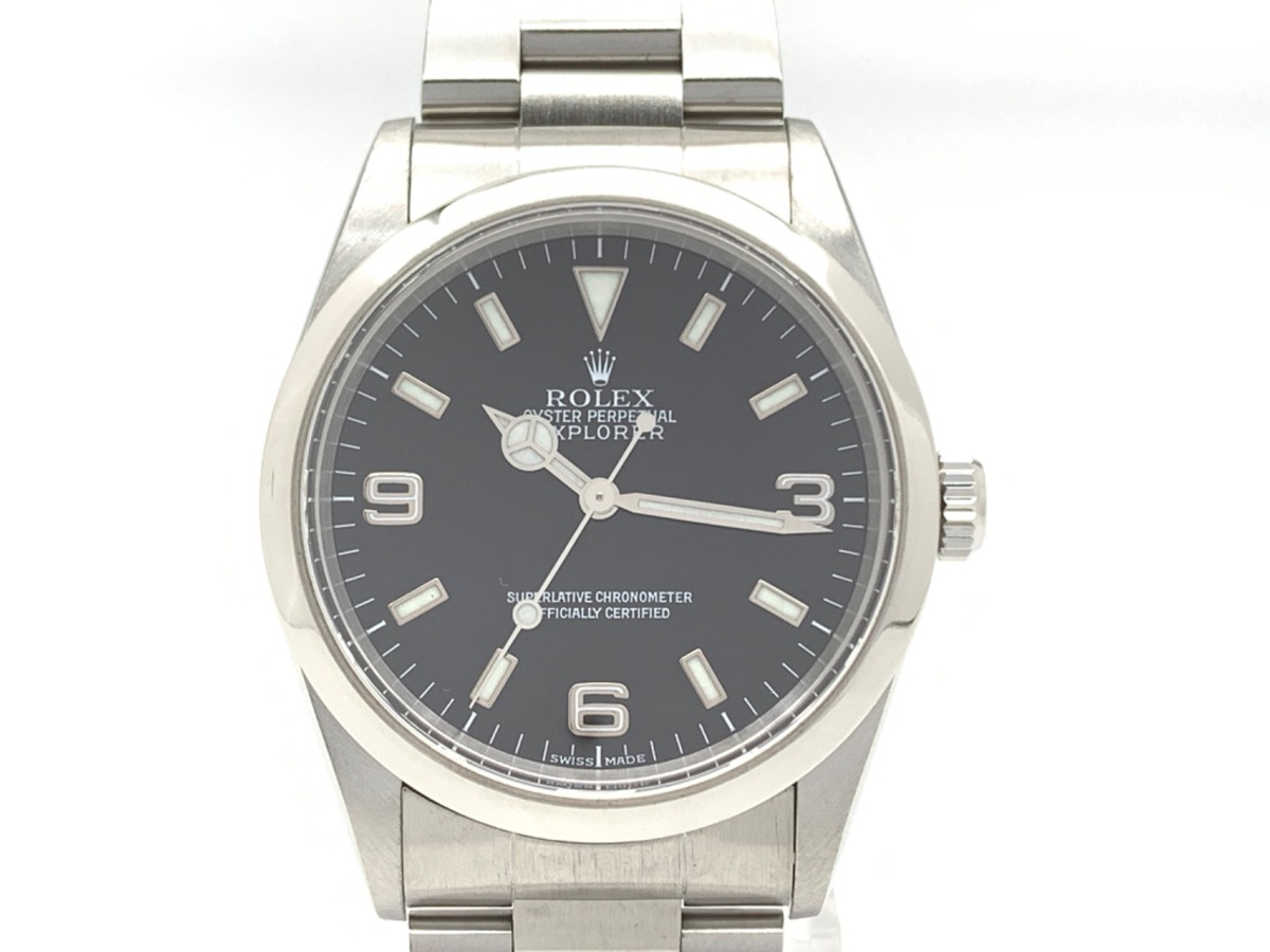 ロレックス(ROLEX) エクスプローラーI ブラック 14270 ステンレススティール
