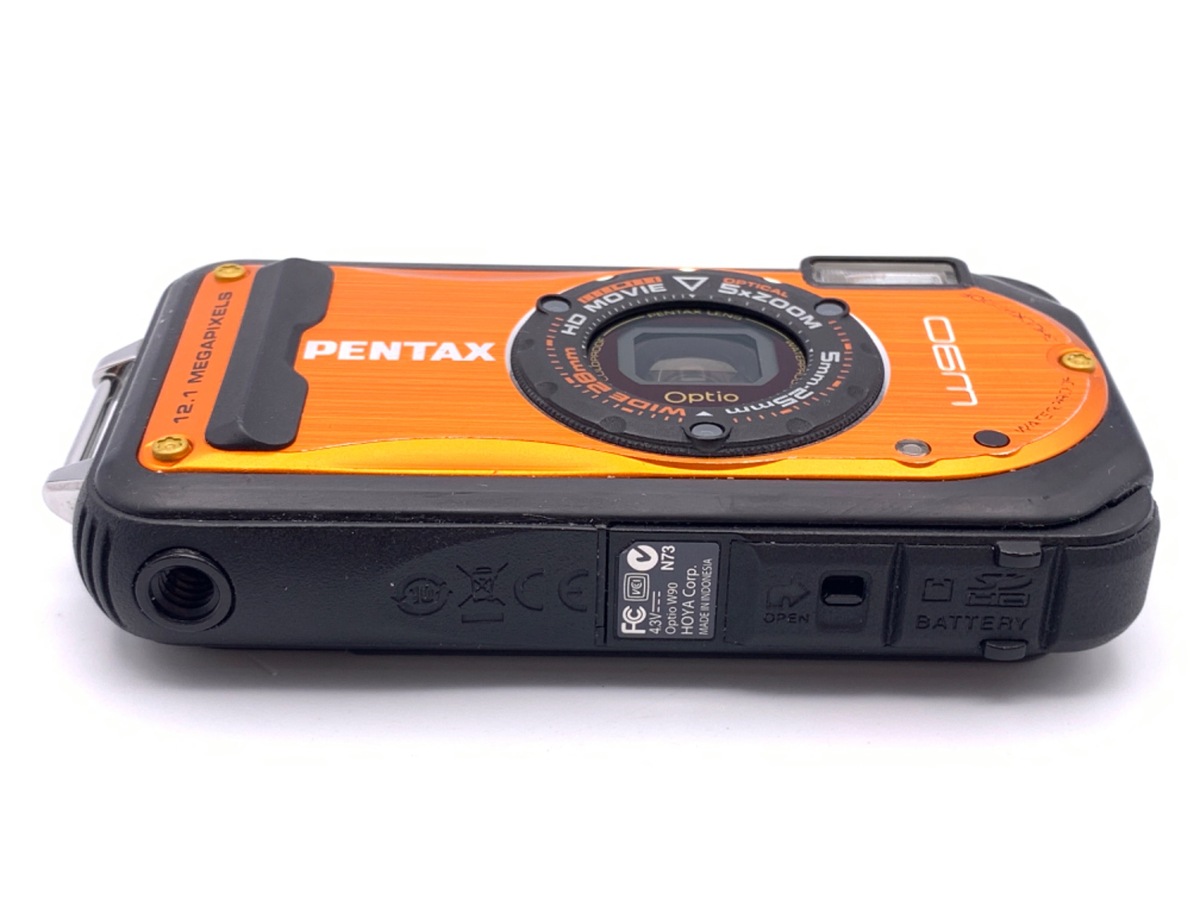 中古：B(並品)】ペンタックス Optio W90 シャイニーオレンジ