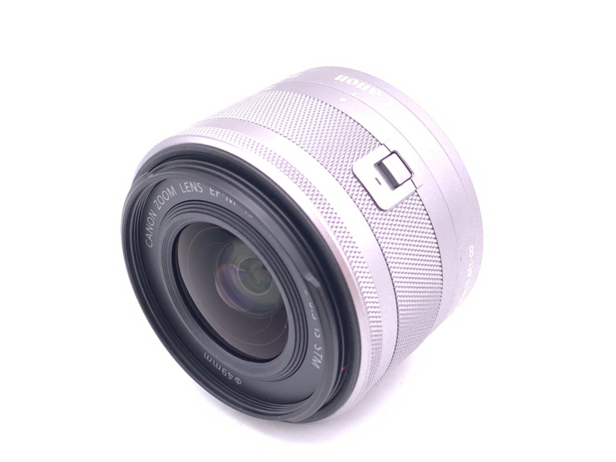 中古】キヤノン EF-M15-45mm F3.5-6.3 IS STM シルバー