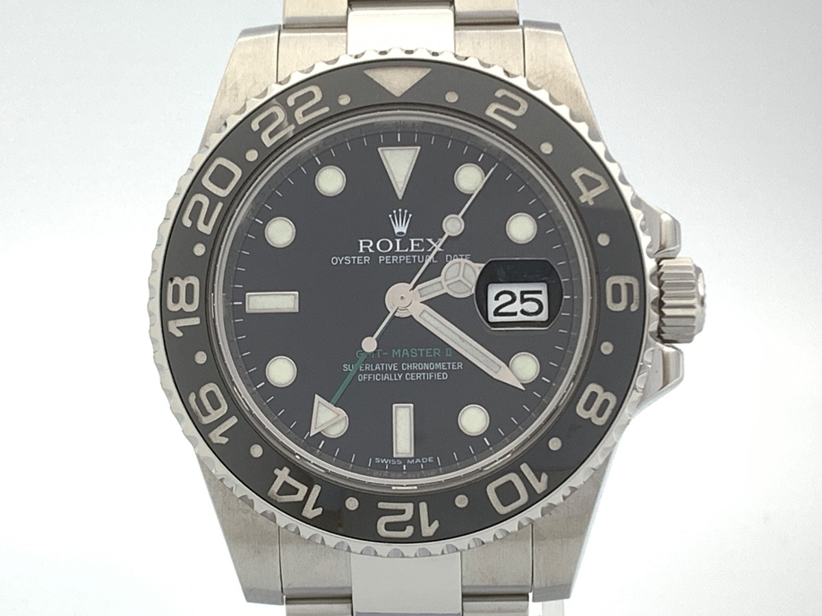 ロレックス(ROLEX) GMTマスターII ブラック 116710LN ステンレススティール