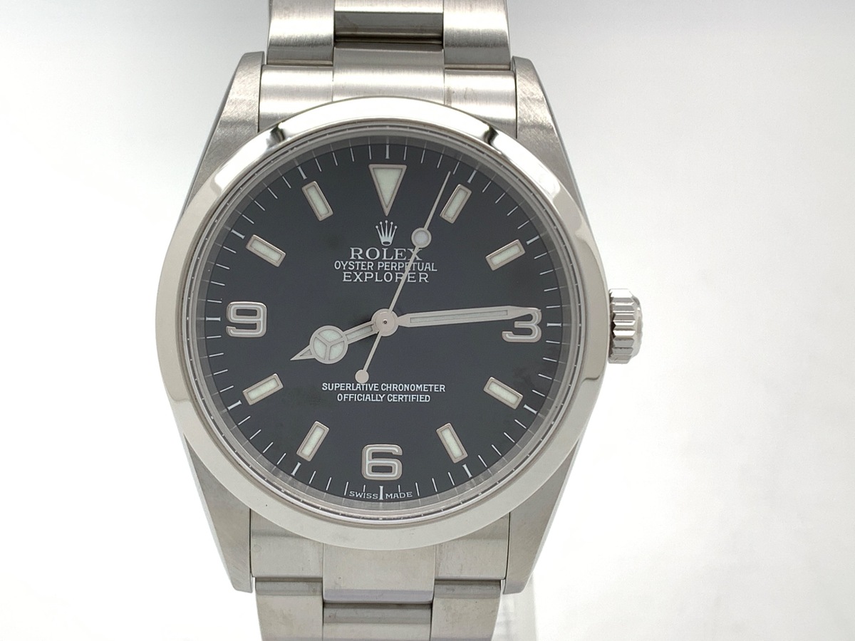 ロレックス(ROLEX) エクスプローラーI ブラック 114270 ステンレススティール