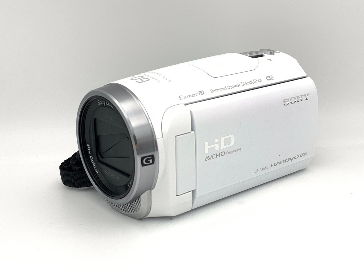 中古】ソニー デジタルHDビデオカメラレコーダー HDR-CX680 W ホワイト
