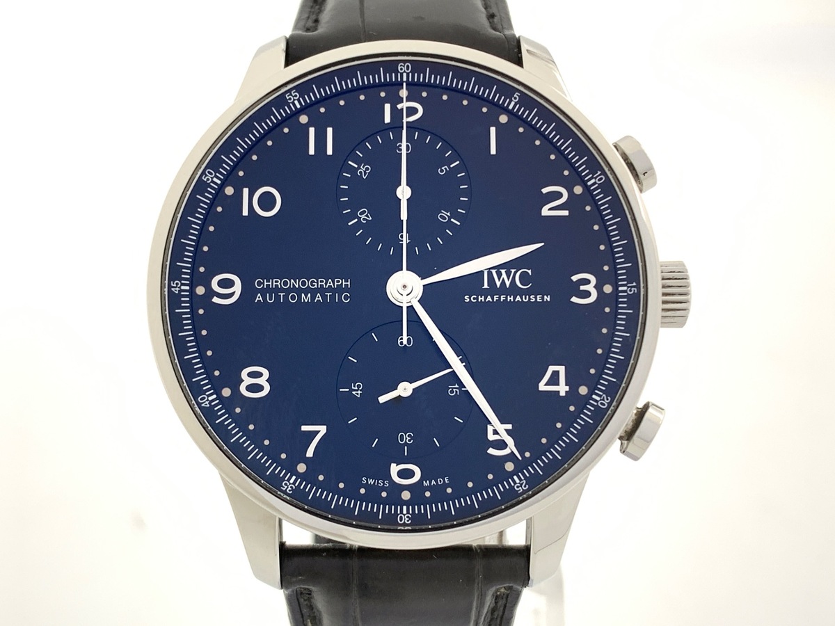 IWC ポルトギーゼ クロノグラフ ブラック IW371609 ステンレススティール
