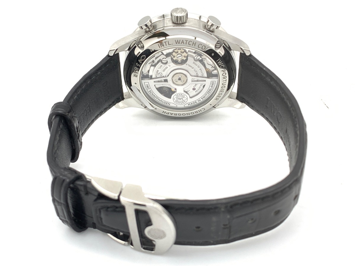 IWC ポルトギーゼ クロノグラフ ブラック IW371609 ステンレススティール