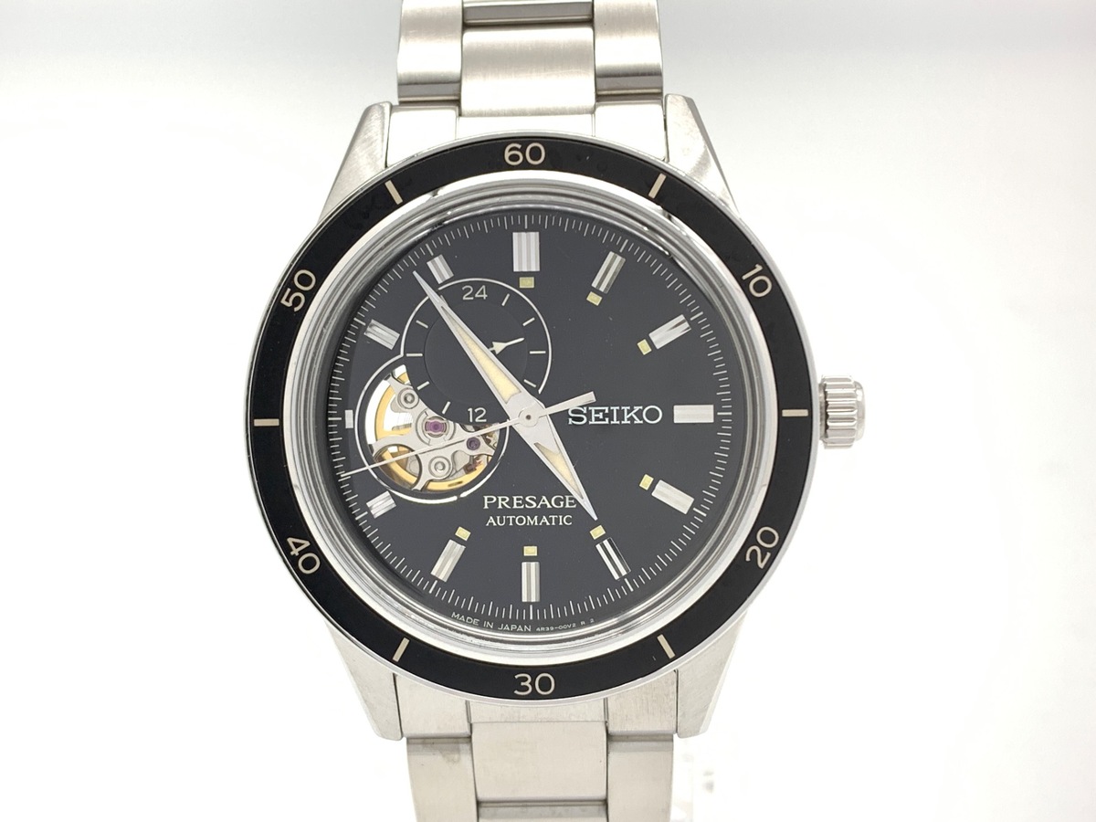 セイコー プレザージュ ブラック SARY191/4R39-00Z0 ステンレススティール
