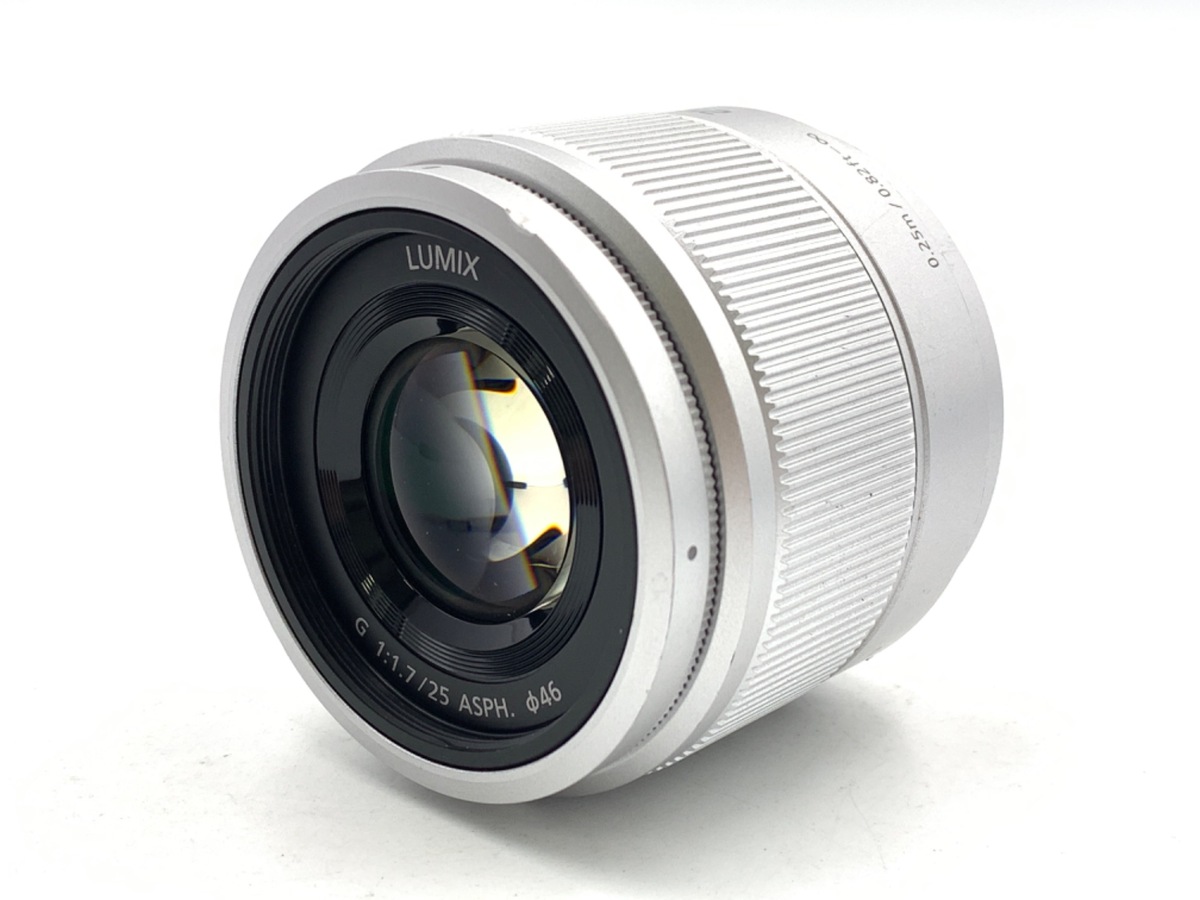 中古】パナソニック LUMIX G 25mm F1.7 ASPH. [H-H025S] シルバー