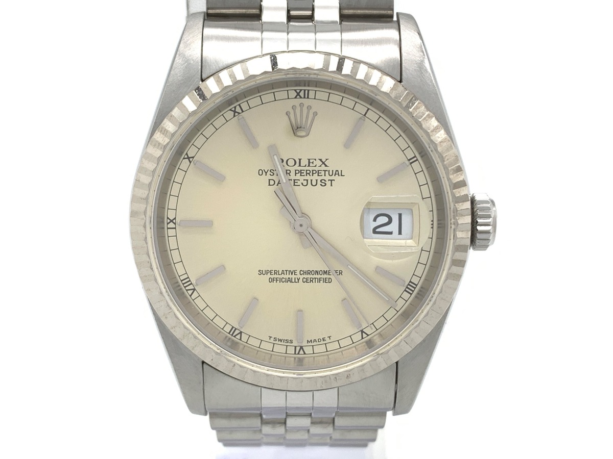 ロレックス(ROLEX) デイトジャスト 36 シルバー 16234 ステンレススティール/ホワイトゴールド ジュビリーブレス
