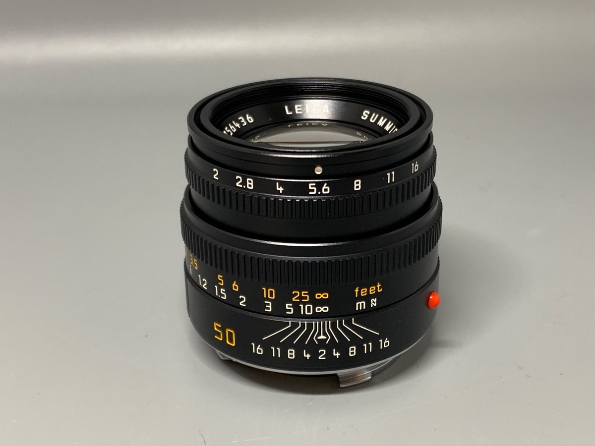 【中古】ライカ ズミクロンM 50mm F2 フード内蔵 ブラック