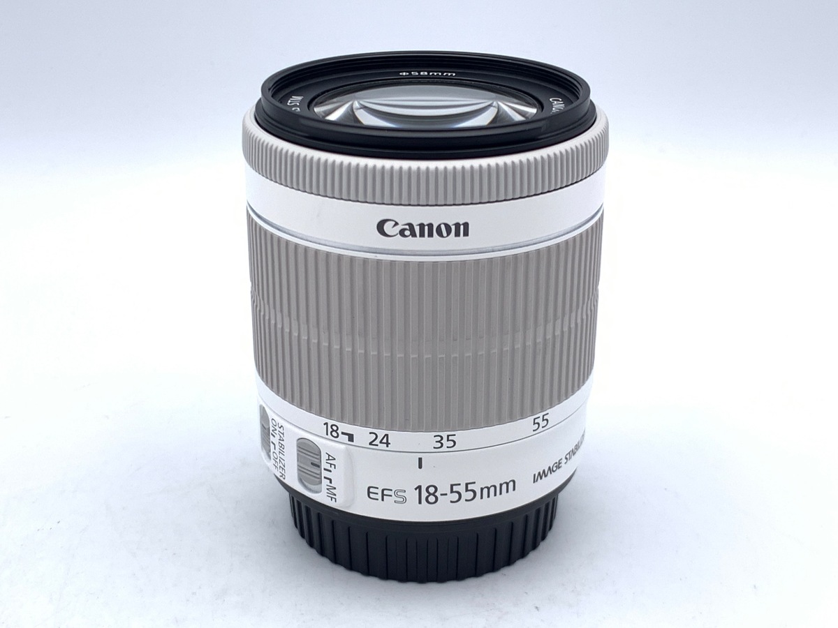 中古：A(美品)】キヤノン EF-S18-55mm F3.5-5.6 IS STM ホワイト 