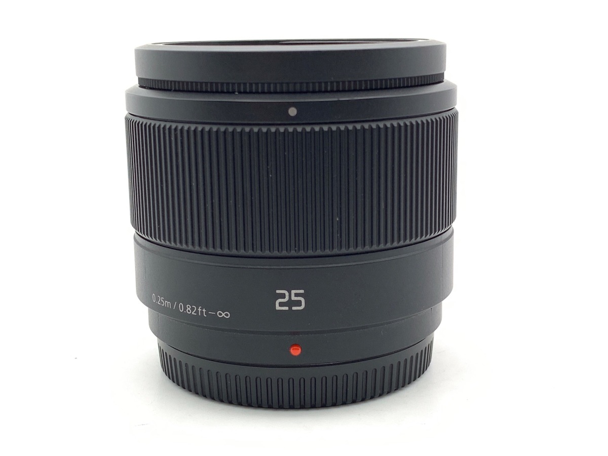 中古】パナソニック LUMIX G 25mm F1.7 ASPH. [H-H025K] ブラック 在庫